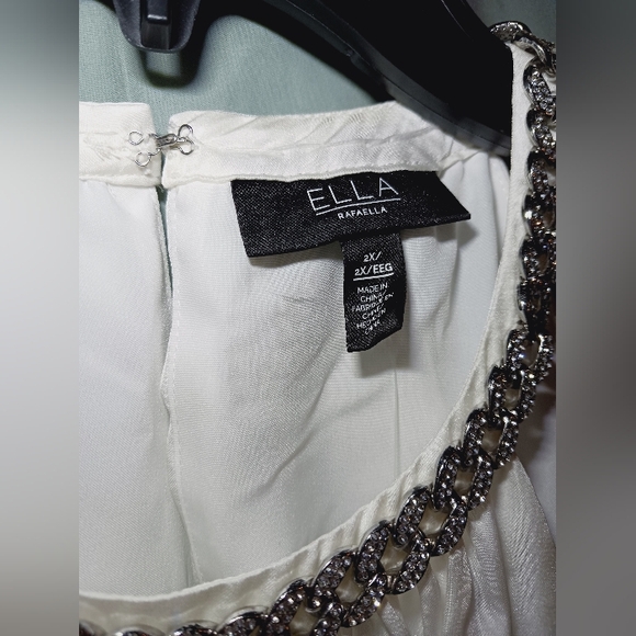 Ella Rafaella Rhinestone Top sz 2XL - Picture 6 of 11